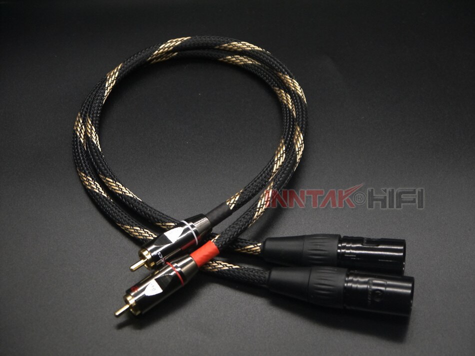 2Pcs/Pair CANARE AUDIO Cable RCA To XLR (Male or Female) HIFI Audio Cable For Amplifier DAC TV / 0.5M- 5M NO1062