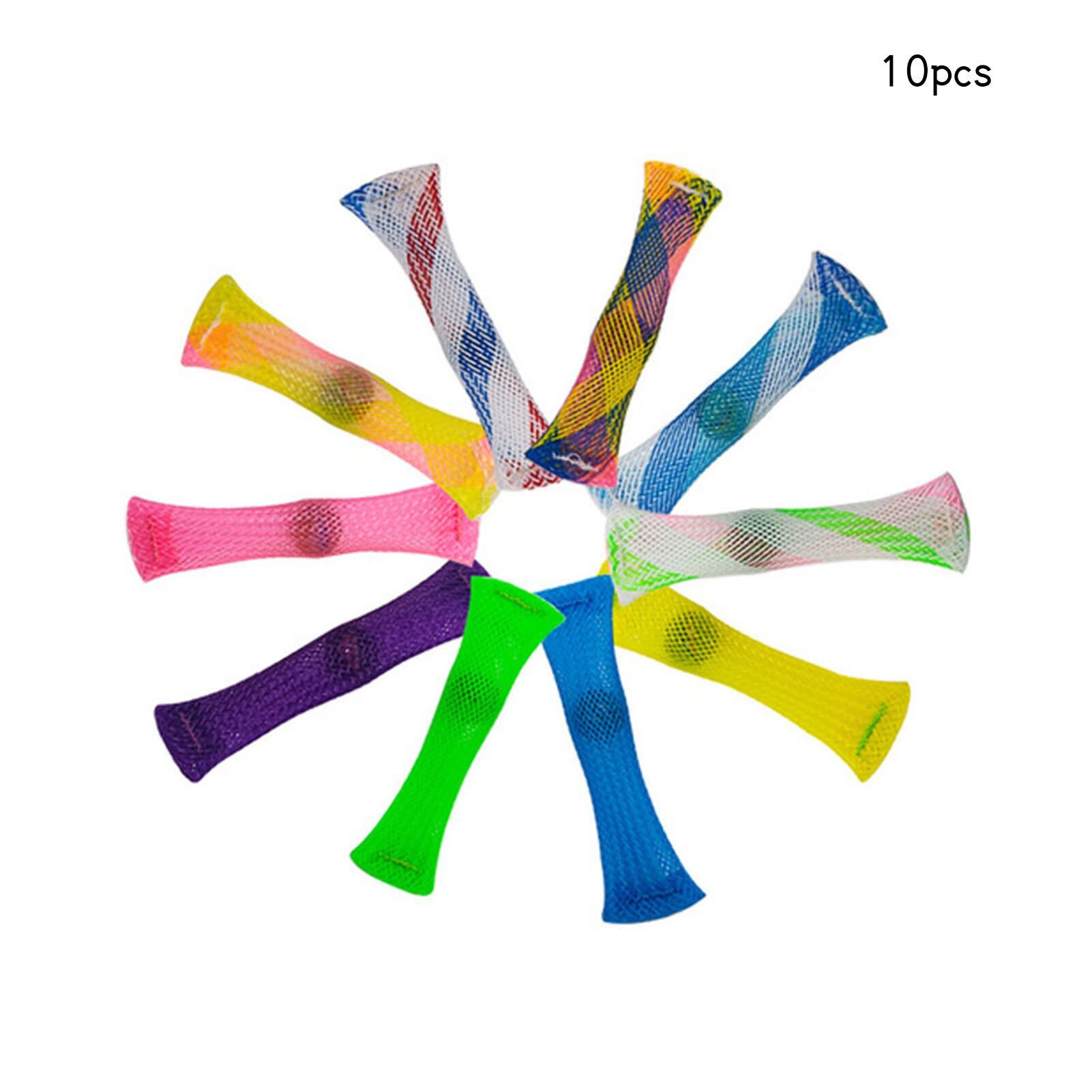10PCS Sensory Fidget Toys Marbles Ball Autism ADHD Anxiety Therapy Toys EDC Stress Relief Hand Fidget Toys Braided Mesh: Default Title