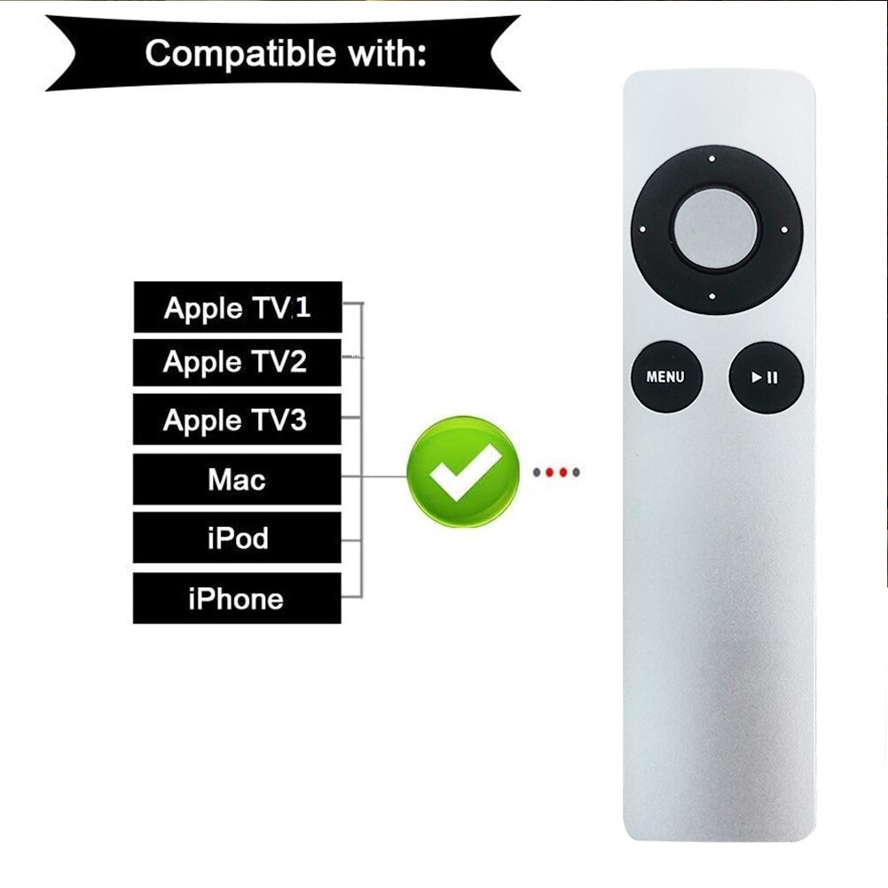 Universele Vervanging Afstandsbediening Voor Apple Tv 1 2 3 MC377LL/Een MD199LL/Een Macbook Pro Televisie Mini afstandsbediening