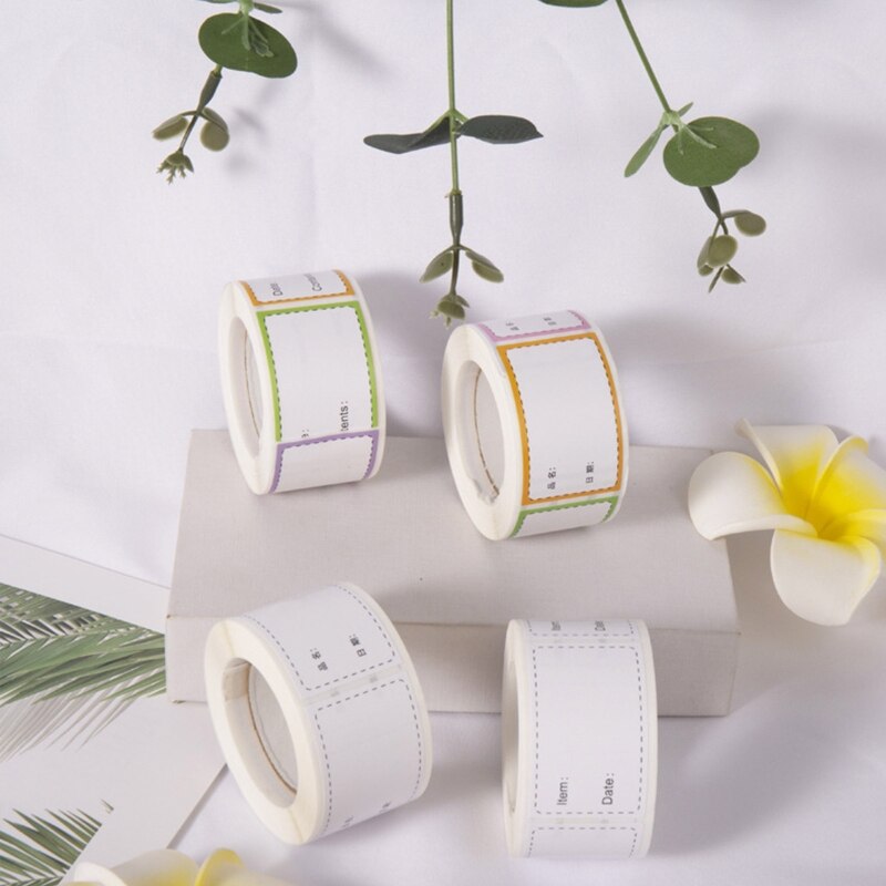 3 Rolls Food Storage Labels Glue Removable Food Labels Food Storage Freezer Sticker for Home Restaurant Food Date Safe Supplies,250pcs Per Roll