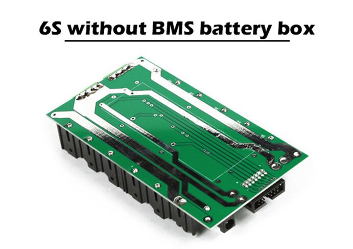 Support de batterie 18650 de 24V pour voiture électrique, boîtier de batterie au Lithium-ion, circuits d'équilibre 6s, bms, pcb, bricolage, ebike: 6S Without BMS