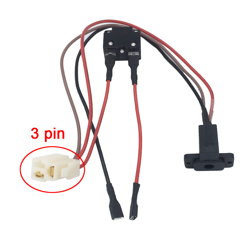 Elektrische Auto Oplaadinterface Voor Kinderen, Motordraad Voor Speelgoedauto Met Dubbele Aandrijving, Batterijlaadclip Met Sleutelcontactschakelaar: green