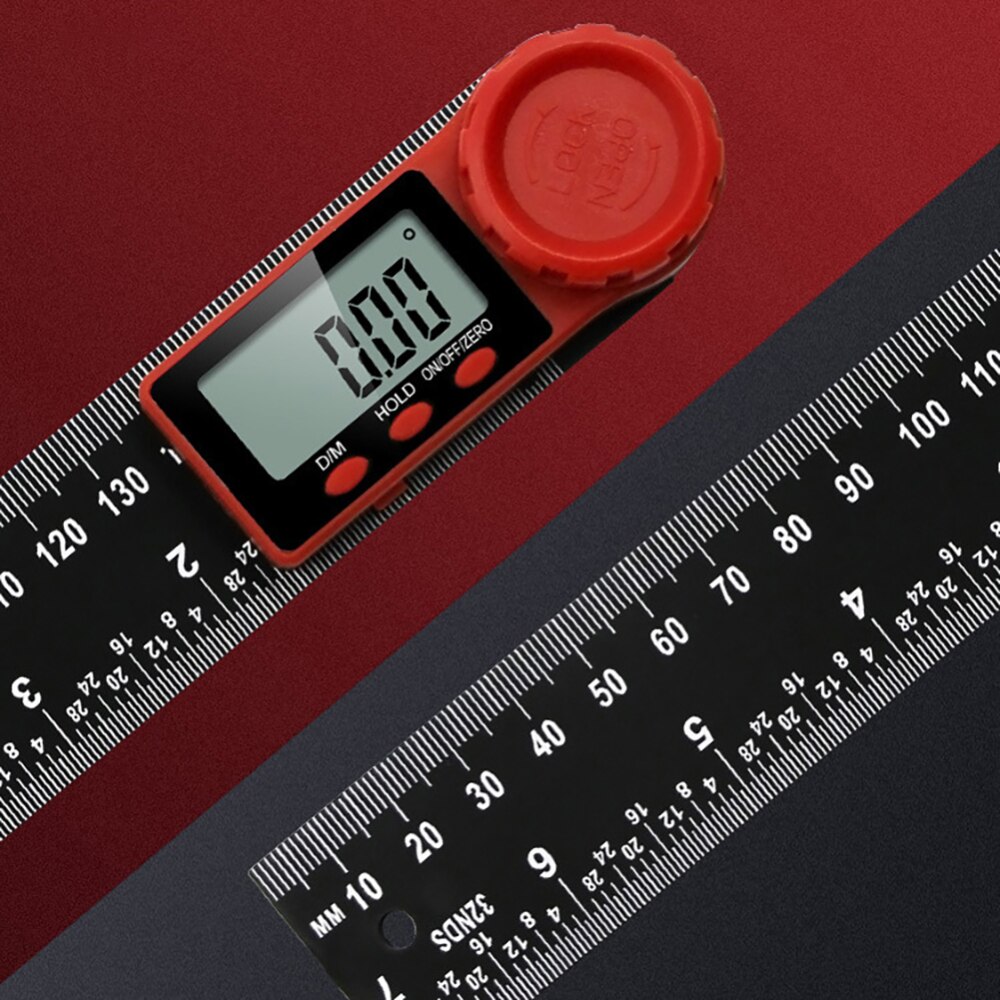 0-200mm 8'' Digital Meter Angle Inclinometer Angle Digital Ruler Electron Goniometer Protractor Angle finder Measuring Tools