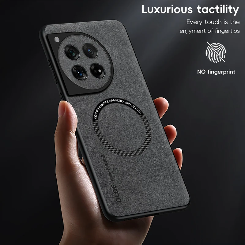 Magnetic Retro Leather Soft Case For OnePlus 12 11 13 OnePlus12 OnePlus11 5G Wireless Charging Phone Case Cover