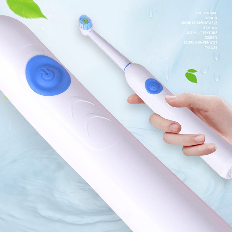 H1201 Rotary Electric Toothbrush Usb Induction Charging Rechargeable Toothbrush Adult 1 Set 3 Tooth Head Waterproof Cleaning O