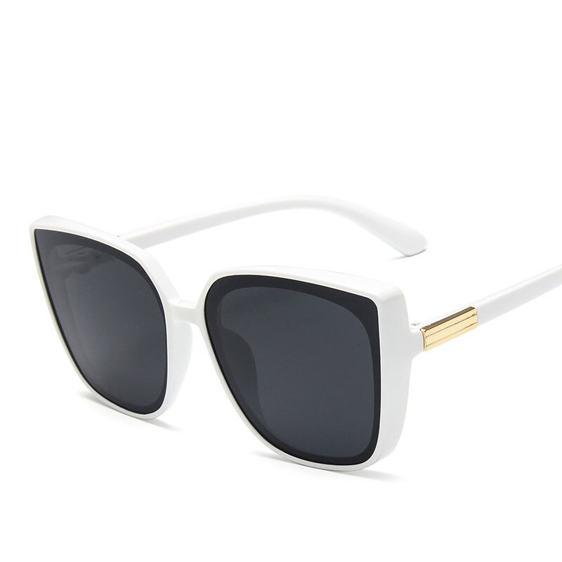 Gafas de sol de cara grande para hombre y mujer, lentes de sol de tendencia europea y americana, retro, con personalidad,