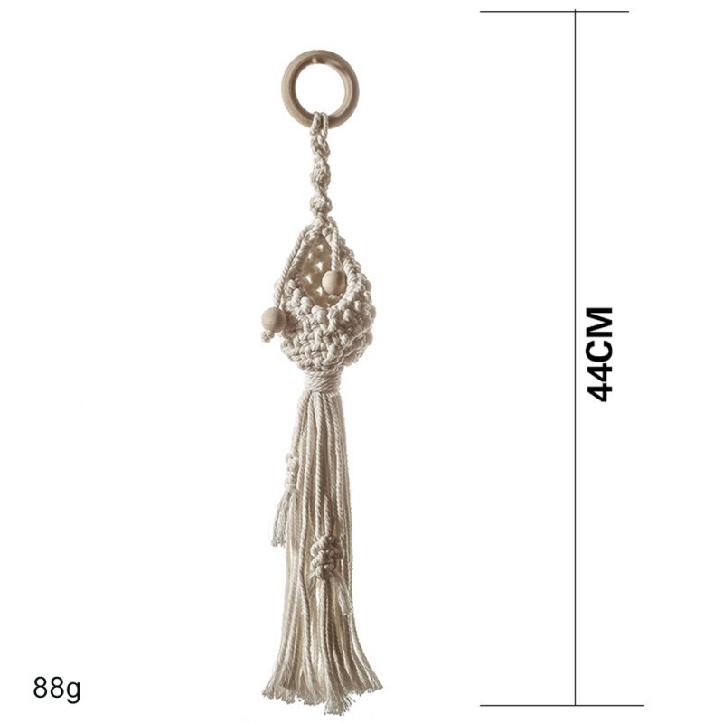 Handmade Macrame Plant Hanger Flower Pot Hanger for Wall Decoration Countyard Garden Hanging Plant: Default Title