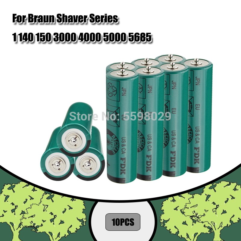 W809 Original Ni-MH rechargeable battery for Braun electric shaver series 1 140 150 3000 4000 5000 5685 For FDK AA