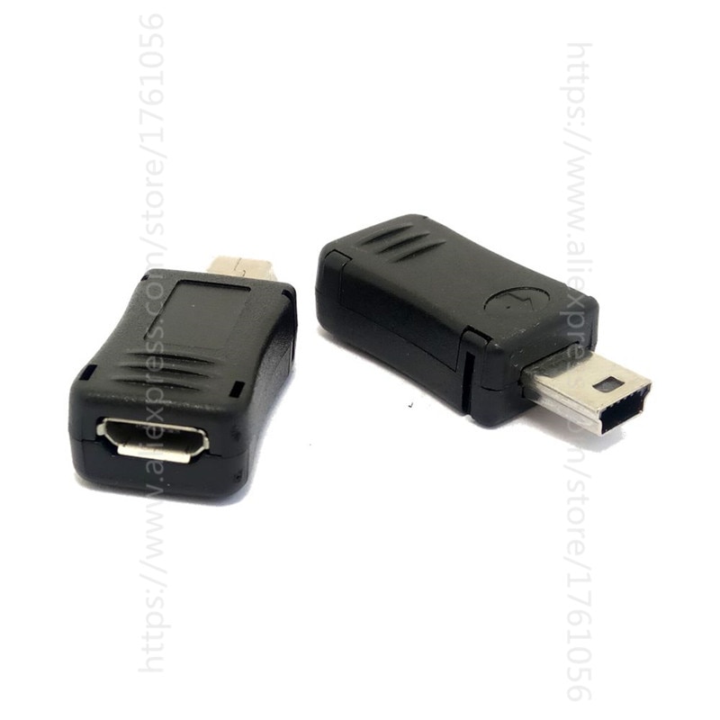 2 STUKS USB 2.0 F/M Mini EEN 5 Pin 5 p male plug naar Micro B 5 pin 5 P Vrouwelijke jack adapter kabel connector