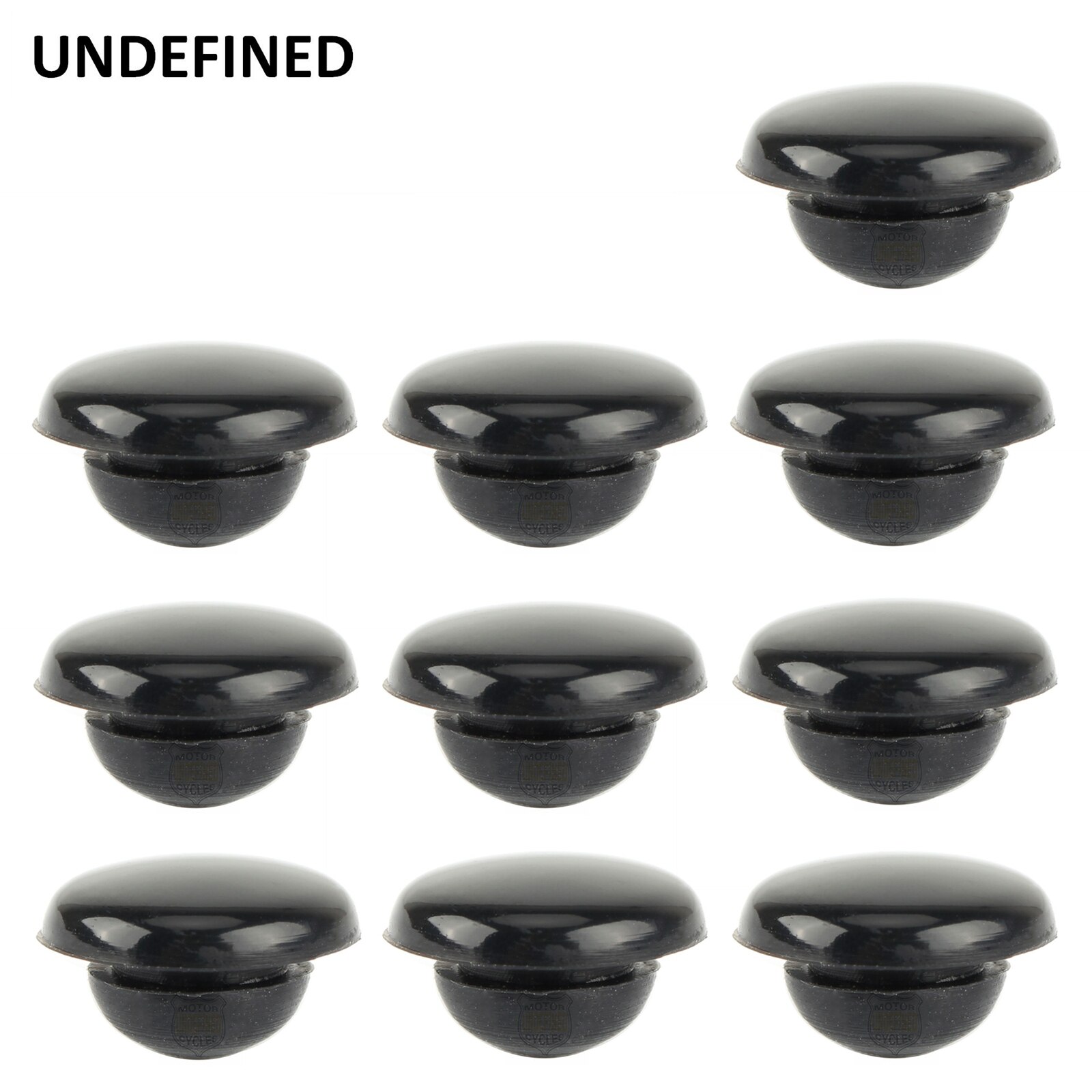 10 Pcs Motorbike Onderdelen Rubber Insert Pads Skidproof Pad Voor Harley Touring Zwart Cut Floorboards 1986