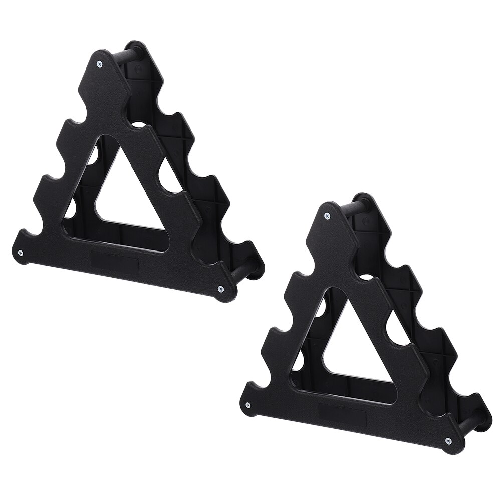 2pcs Hand Weights Rack Triangle Dumbbell Holder Storage Racks for Home Gym