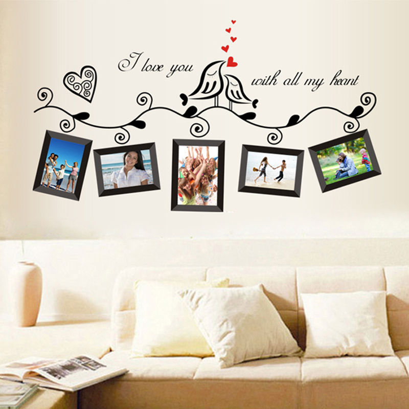 Fotolijst Family Tree Bird Verwijderbare Quotes Muurtattoo Sticker Kamer Home Decor