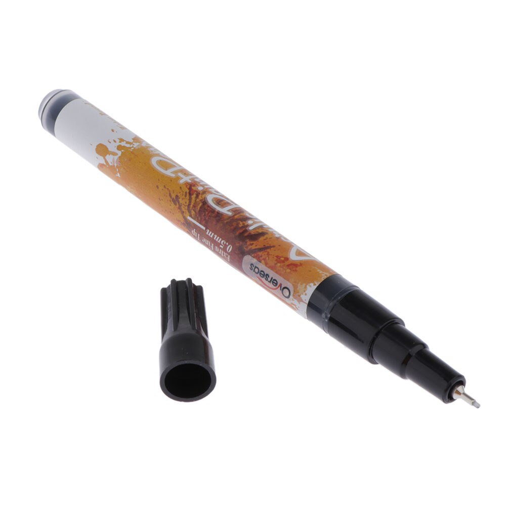 1 Piece Black Permanent Marker Pen Office Mark Pen Single Tip Fine