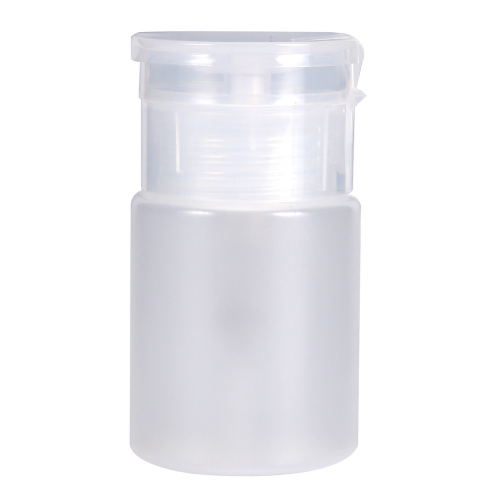 Rosaling Plastic Lege Pomp Remover Dispenser Fles 1 Pcs Nail Gel Polish Verwijderen Nail Art Manicure Alcohol Clear Fles: N510301
