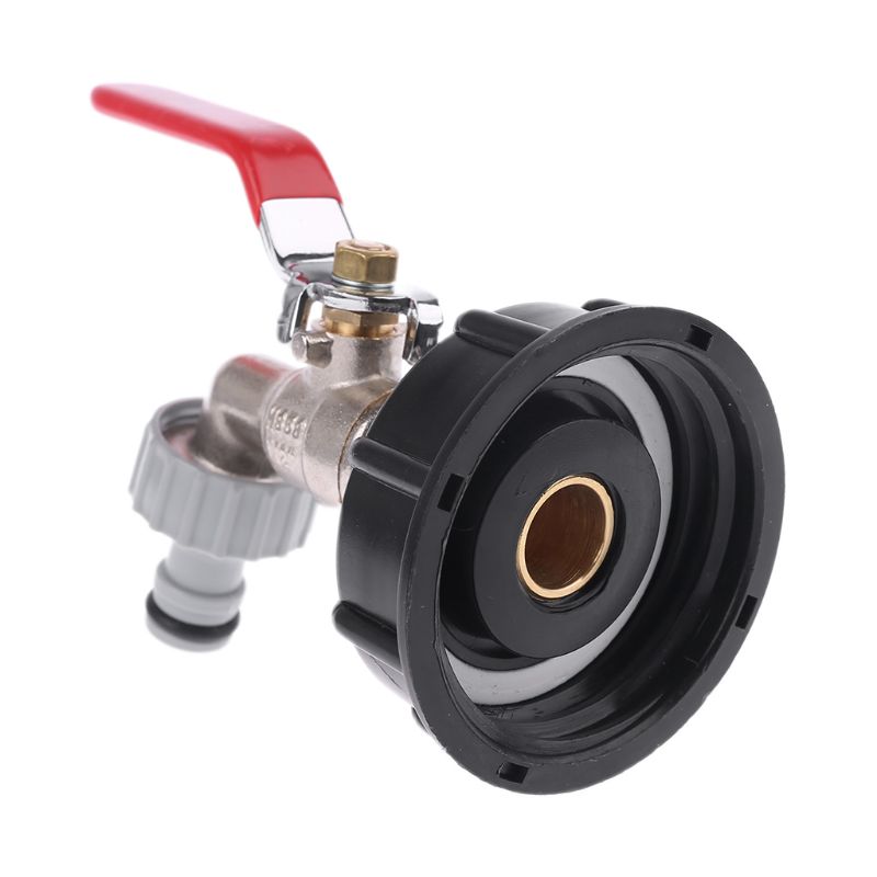 IBC Tank Adapter TANK DRAIN ADAPTER S60X6 To Brass Garden Tap With 1/2" Hose Fitting Oil Fuel Water