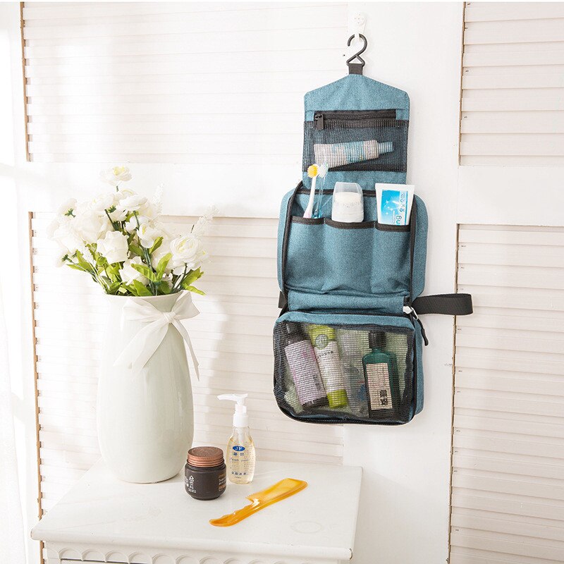 Sac de voyage multifonctionnel de imperméable à l'eau Portable articles de toilette hommes et femmes cosmétiques sac de rangement sac de toilette suspendu