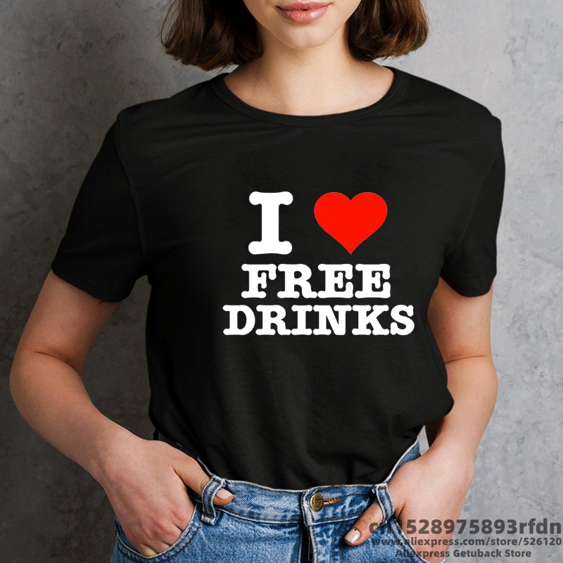 I Love Paris Vrouwen Grappige Print T-shirt Zomer Korte Mouw Zwart Wit Roze Kleuren Tops Tee Meisje Y2k Harajuku Kleding: L / Beige