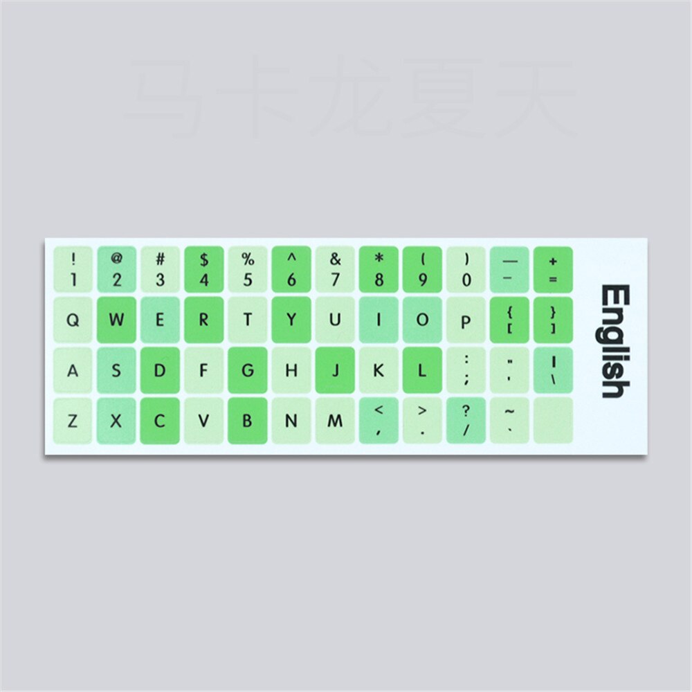 English Keyboard Stickers for Laptop Keyboards Protector Computer Button Sticker Letter Layout Keyboard Covers Office Supplies