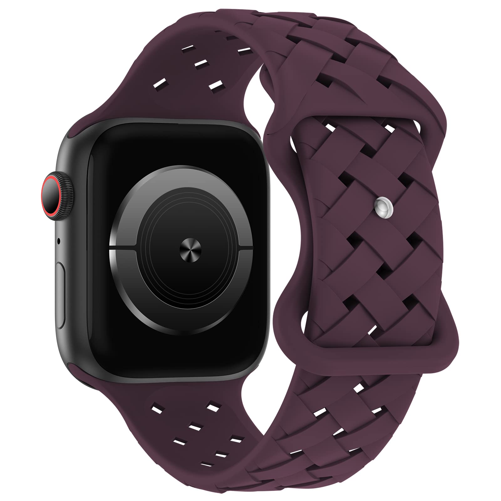 Strap For Apple Watch Band 44mm 40mm 45mm Braided 49mm 41mm 42mm Breathable correa bracelet iwatch series 9 8 7 se 3 5 6 ultra 2: Darkblue Black / 20mm