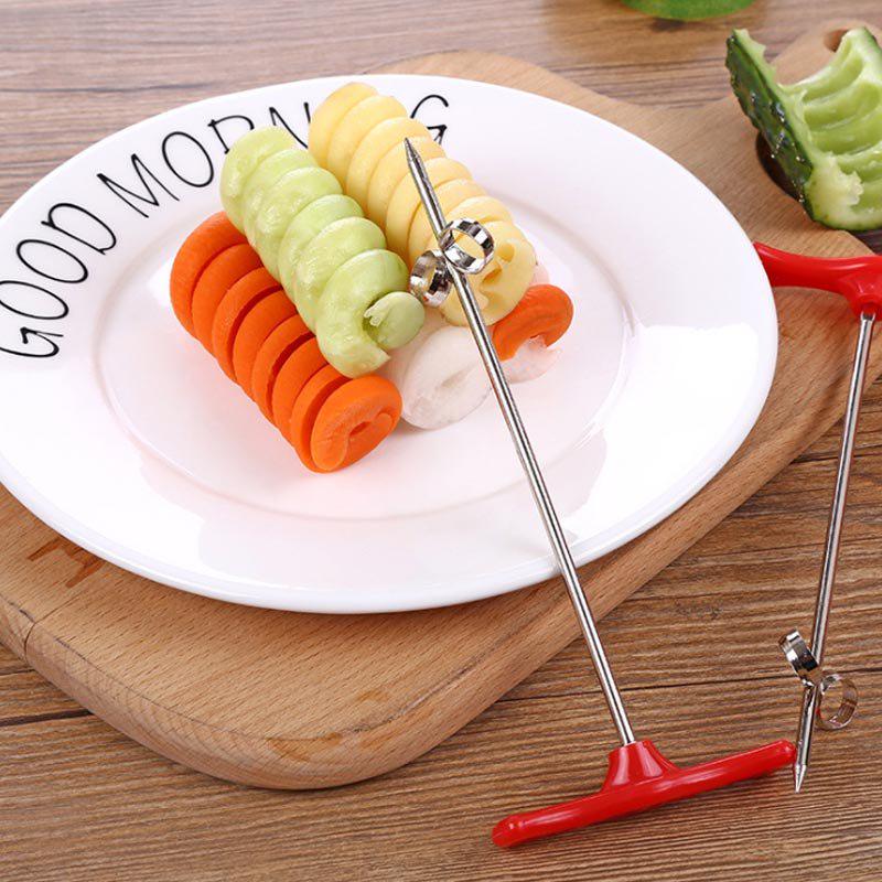 1 Pcs Spiral Knife Tool Potato Carrot Cucumber Salad Chopper Manual Spiral Screw Slicer Cutter Spiralizer Carving Tool