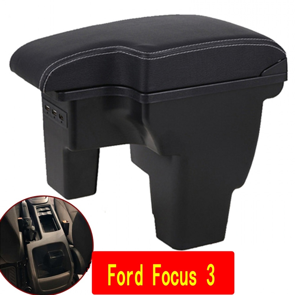 Reposabrazos para Ford 17 FOCUS 3, reposabrazos Interior de coche , recargable