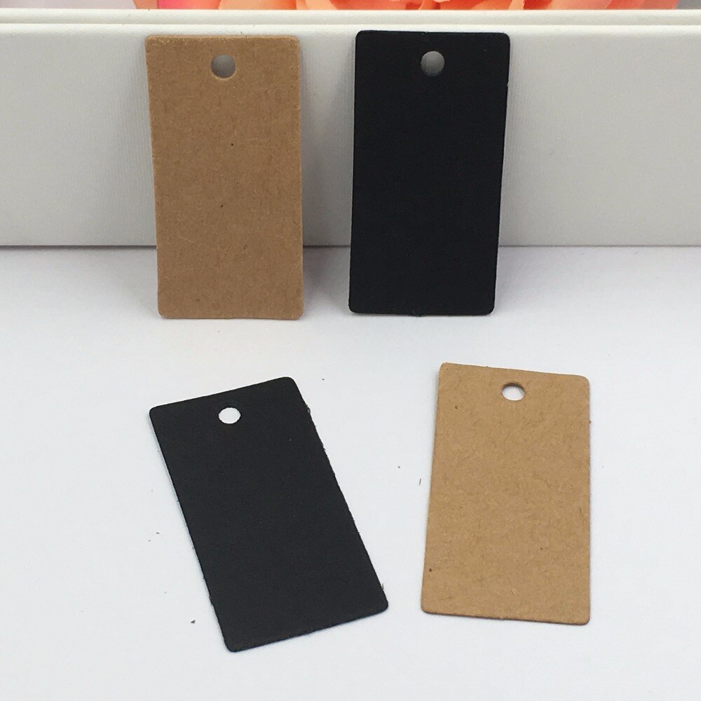 100 stk brune blanke /prisskilte hængemærke/emballageetiketter diy tag til bryllup//fest/beklædningsgenstand 4 x 2cm