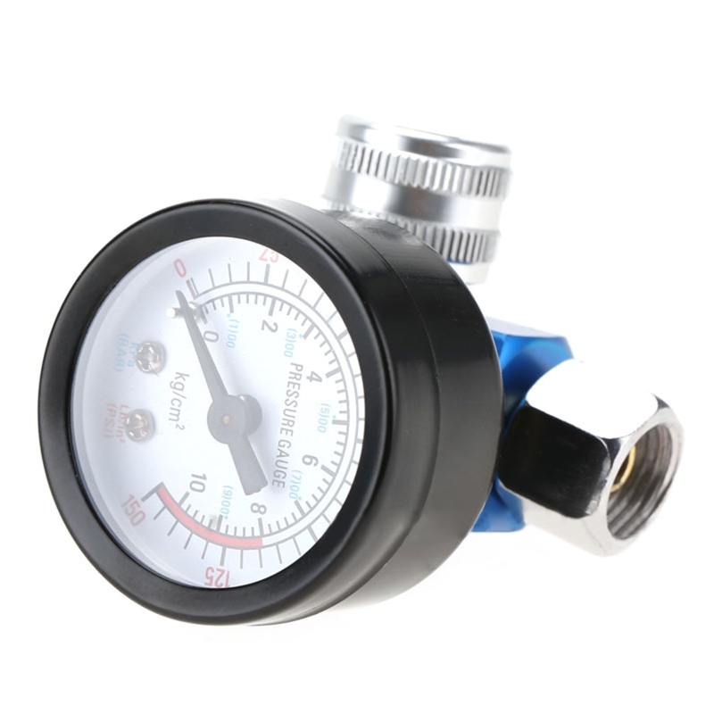 Industrial Grade Air Pressure Regulator 1/4" Air Paint Pressure Gauge with Air Compressor Control for VALVE Easy to Use