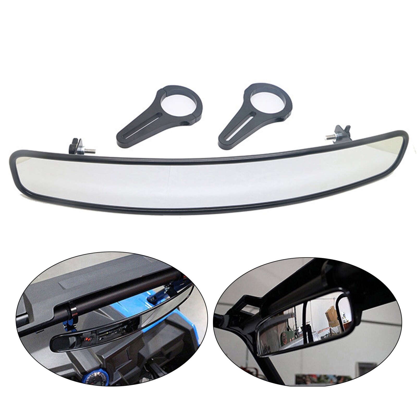 Rear View Mirror UTV Mirror with 1.75" Clamps Compatible with Polaris ALL RZR Turbo PRO XP for Arctic Cat Wildcat X 1000 Sport