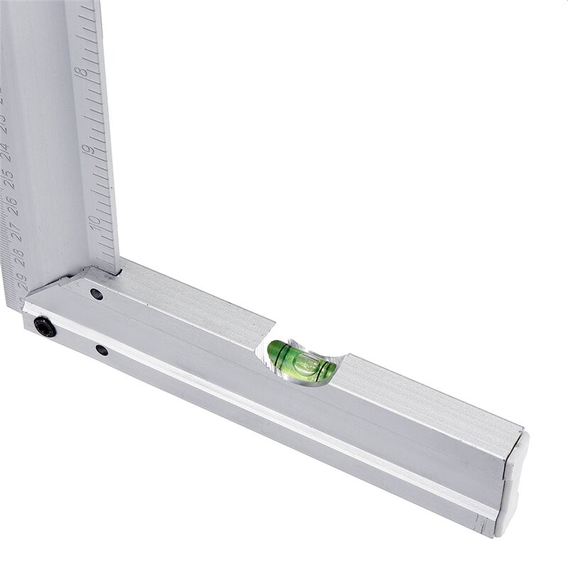 300mm 90 Degree Angle Ruler Aluminum Alloy Square Marking Gauge Protractor Carpenter Measuring Tools British with Bubble Level