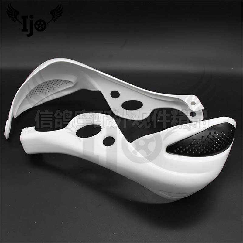 modified motorcycle hand guard Anti fall windproof protector universal 22mm 28mm falling protect moto hand guard: White
