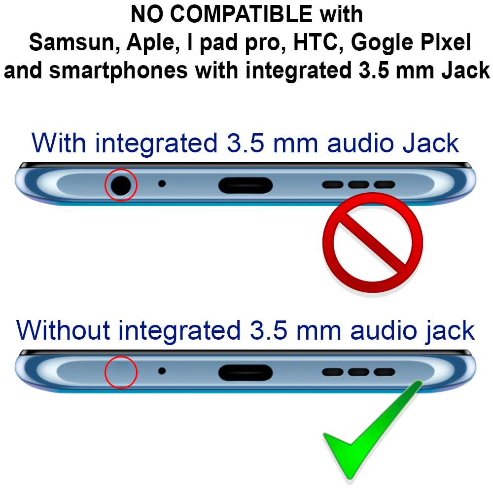 USB Type C Male to TRRS OMPT 3.5mm Jack and Charging Female Adapter Cable Black Audio Stereo Sound Earphone Converter