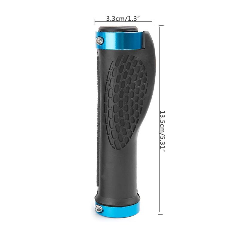 Guidão ergonômico de bicicleta, com trava de borracha, antiderrapante, para ciclismo de estrada