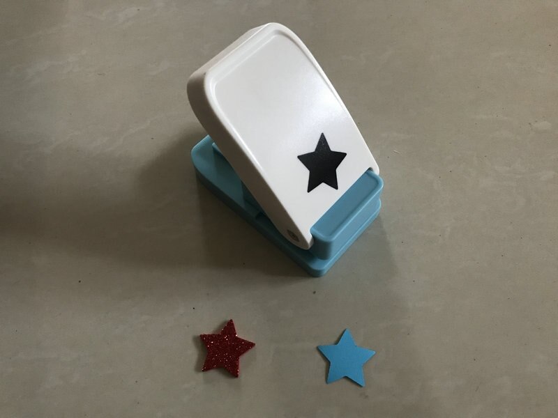 free 2.5cm star scrapbook cutter VA foam punch cardboard and corrugated puncher balsa wood punches metal sheet and cork punch