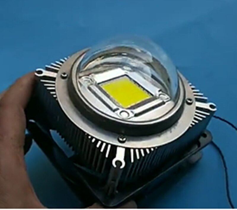 Disipador de calor LED cuadrado de 97x20mm, radiador de aluminio de 50W, para trabajo de refrigeración de chip led alto de 50W: 50w full kit 220v
