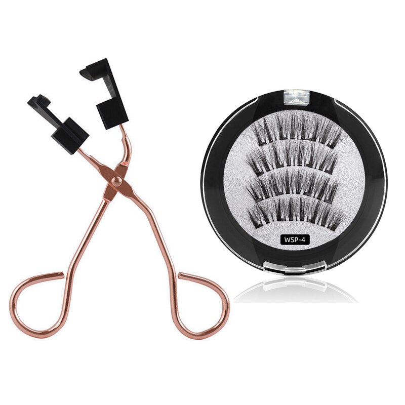 Shozy – faux cils magnétiques 3D avec 3 aimants, faits à la main, naturels, avec boîte: 05
