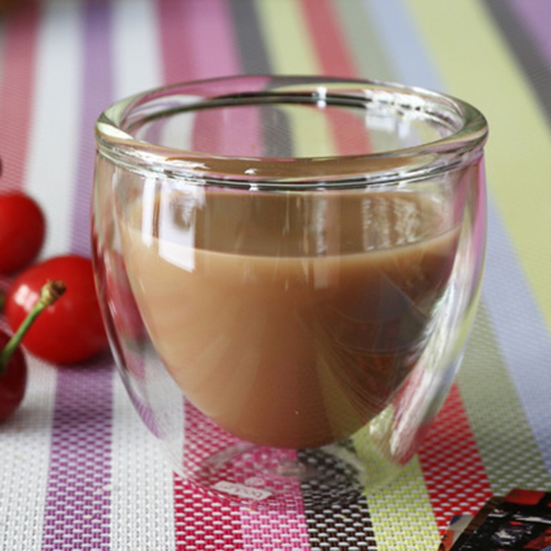 450ml/350ml/250ml/80ml värmebeständig dubbelvägg klar glas kopp te drinkware kopp dryck hälsa regim mugg kaffekopp