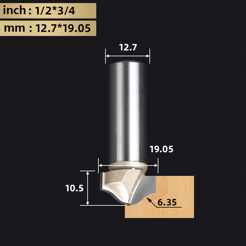 Tideway Round Bottom Clearing Bit Grade Woodworking Cutters CNC Tool Line Type Trimming Milling Cutter For Wood: >32mm