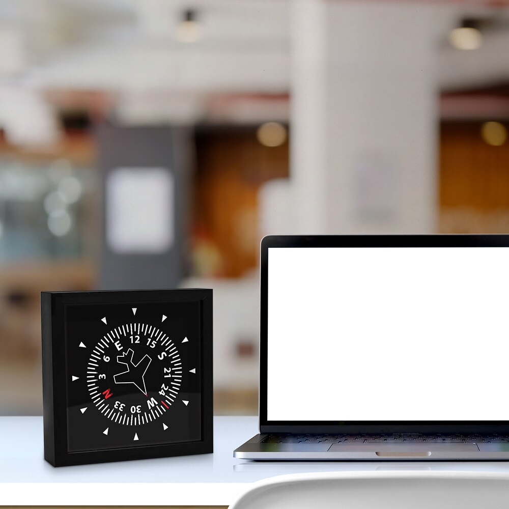 Panneau de commande de vol pour avion | Horloge de Table intelligente, boussole d'aviation, Direction d'avion moderne, Art, horloge murale