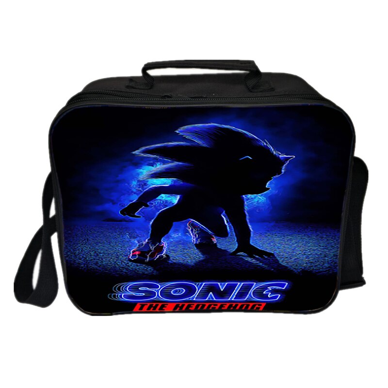 Sonic Mittagessen Tasche Picknick Isolierung Tasche Neue Studenten Kühlen Arbeiter Mittagessen Box Jungen Mädchen Jugendliche Kind Cartoon Tasche: 1