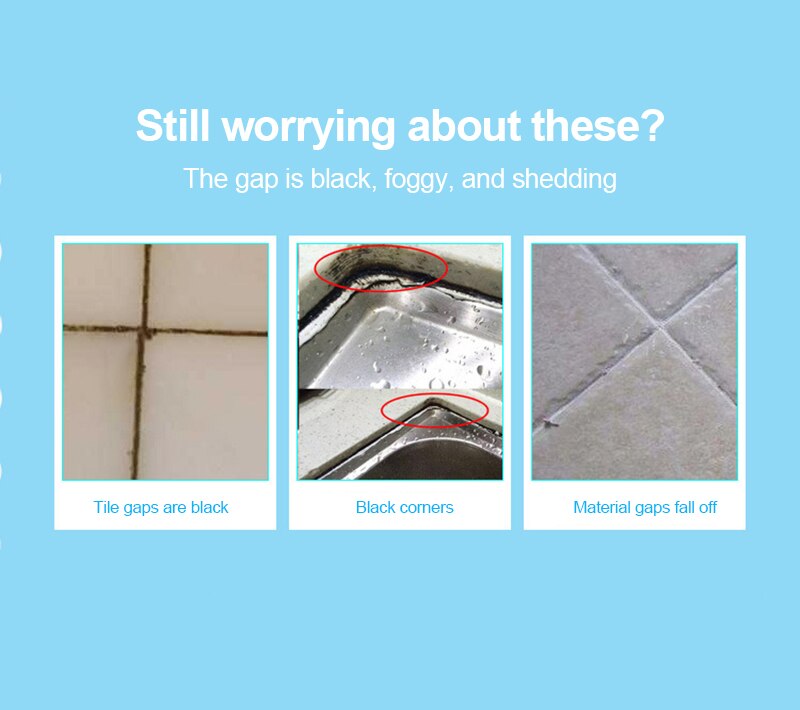 Color Waterproof Tile Gap Repair Pen White Tile Refill Grout Pen Mouldproof Filling Agents Wall Porcelain Bathroom Paint Cleaner