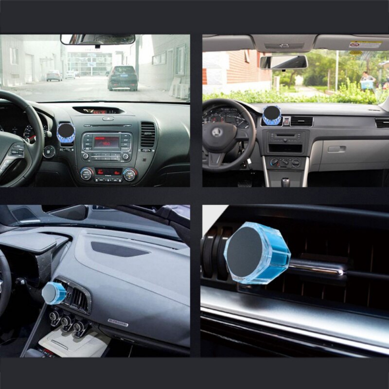 Car Multi-Function Mobile Phone Bracket Air Outlet Navigation Out Bracket Circular Magnetic Suction Port With Aromatherapy
