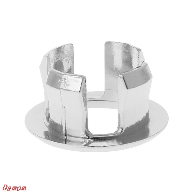 Bathroom Basin Sink Overflow Ring Six-foot Round Insert Chrome Hole Cover Cap