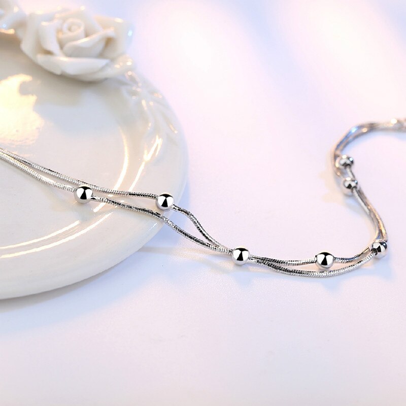 925 carimbo de prata esterlina jóias de alta qualidade moda mulher pulseira retro quadrado simples pulseira comprimento 20cm fecho