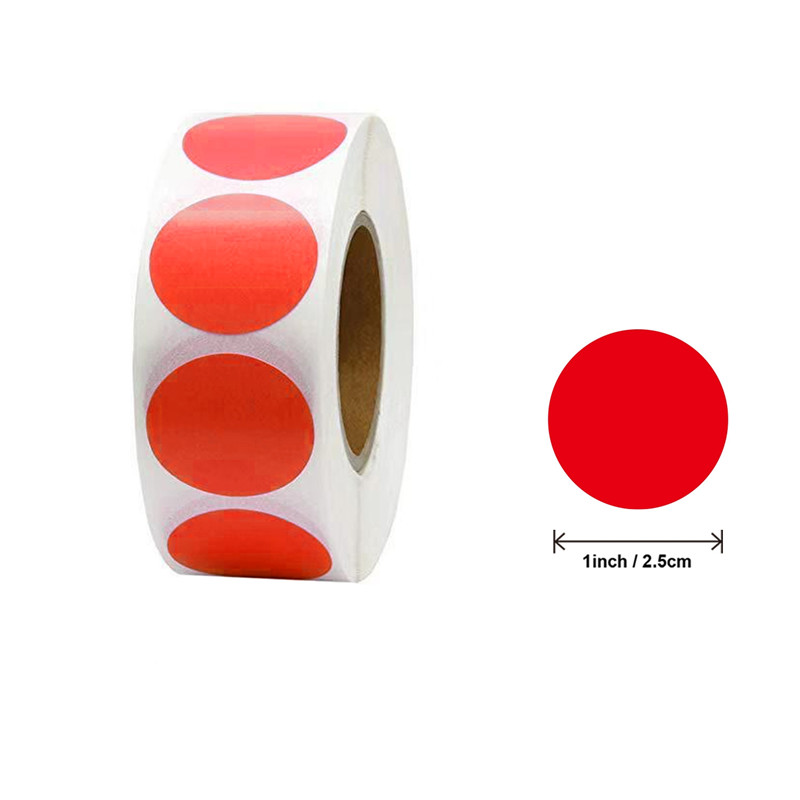 500Pcs/Roll Love Heart Shaped Sticker Seal Labels Birthday Party Packaging Cute Stationery Sticker Scrapbooking for Craft: Burgundy