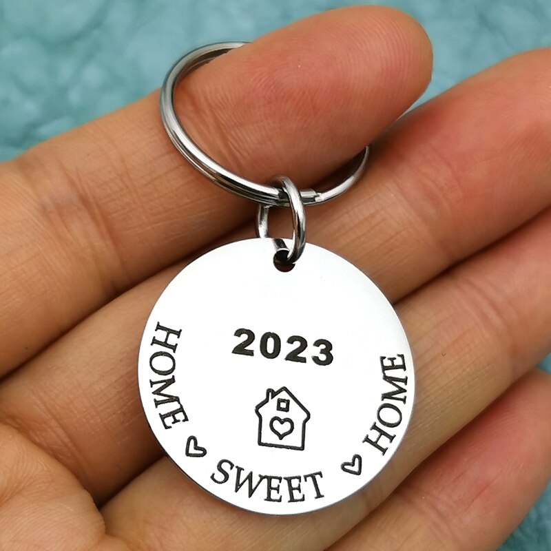 Home Keychain Memories Keyring Sweet Home Housewarming Realtor Closing House Keyring Moving In: 2023