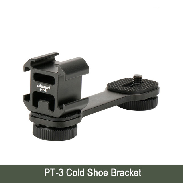 Ulanzi PT-3 Metall Verlängerung Bar 3 Kalten Schuh Halterungen für Zhiyun Glatte 4/DJI OSMO/Vimble 2 Gimbal LED Licht durch-MM1 Mikrofon: Ursprünglich Titel
