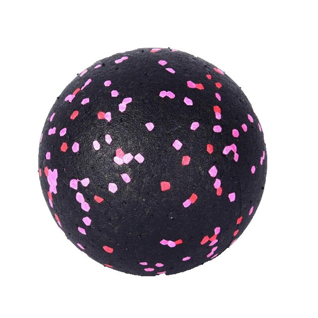 80mm eva myofascial bold yoga fitness rulle muskel fascia slappe af krop fod ben hals massager mobilitet bold blød massage bold: Lyserød