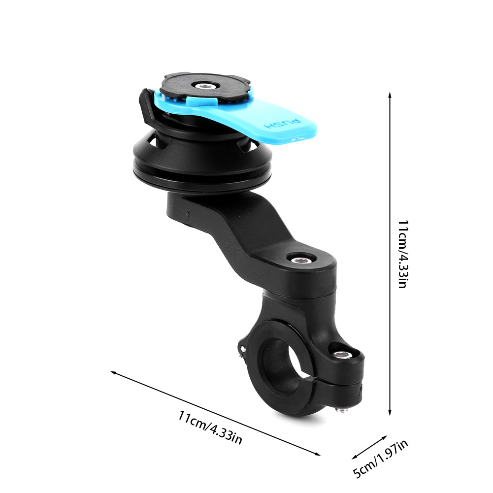 Motorfiets telefoonhouder standaard fiets met schokdemper telefoon fietshouder 360 ° Draaibare navigatiebeveiligingsbeugel