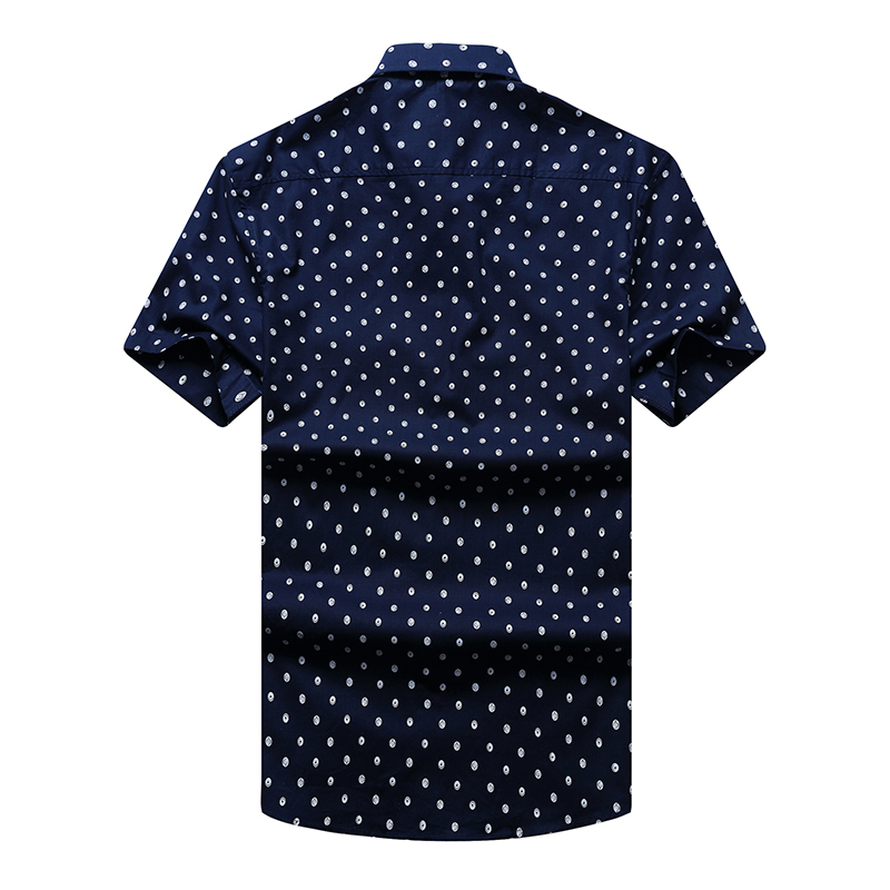 Plus size 8XL7XL 6XL 5XL Men Casual Shirt Short Sleeve Summer Printed Shirts Male Dress Brand Clothing