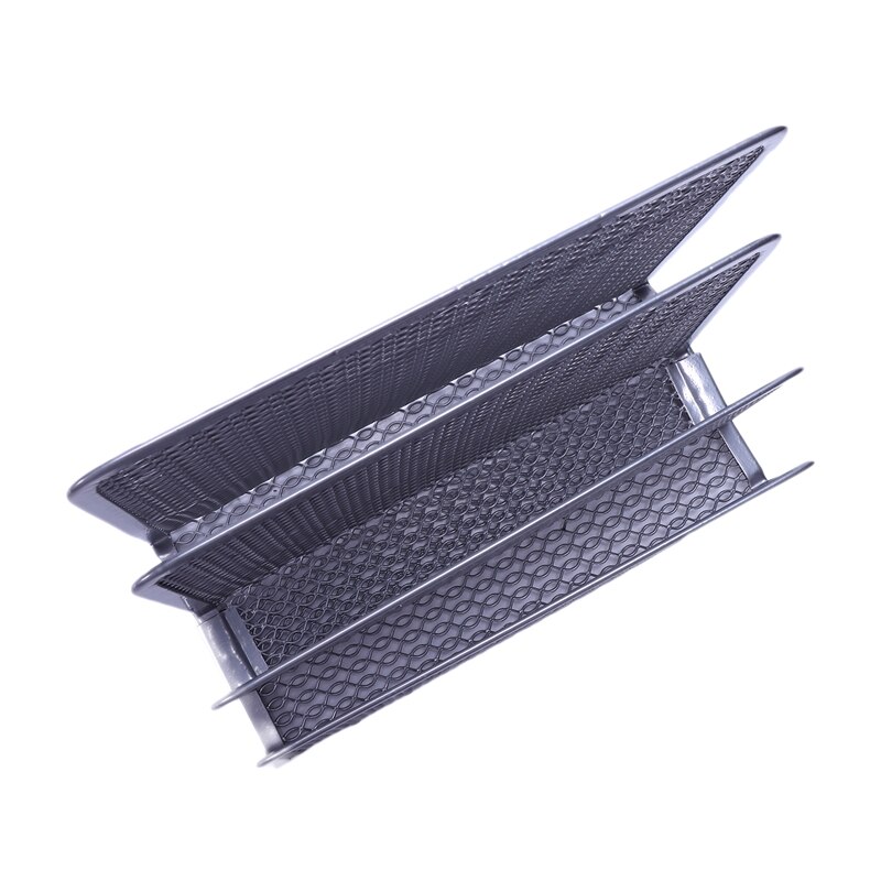 -metall kontorsnät bin & skrivbord organiser set brevpapper snyggt brevhållare, brev sorterare silver